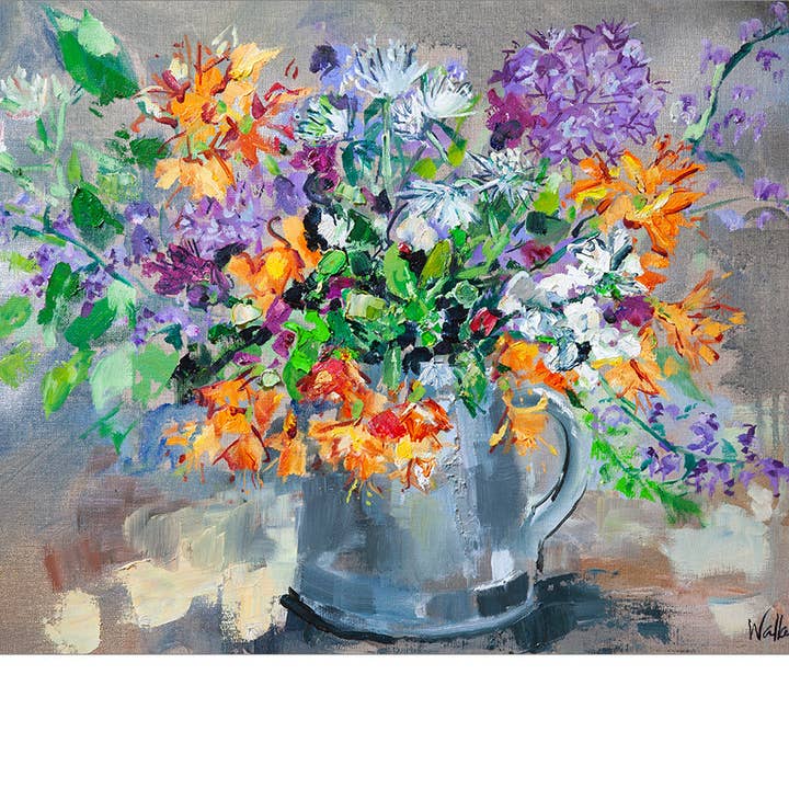 Alliums and Azaleas - Giclée Print for wholesale by The Laura Wallace Collection