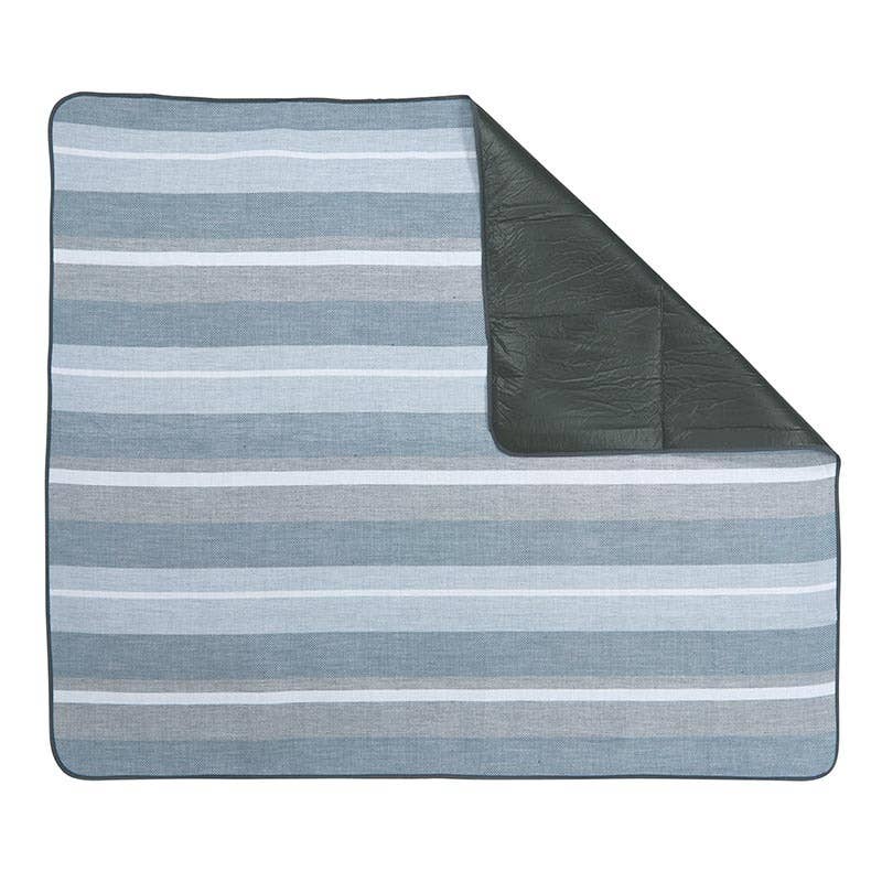 Santa Barbara Design Studio by Creative Brands - Wholesale Picnic Blanket - Face to Face Picnic Blanket - Grey + White + Blue2