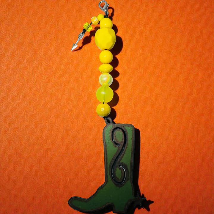 Boot Recycled Metal Mobile Southwestern Western Purse bag for wholesale by Iron Jewel