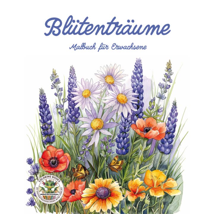 Blossom Dreams - A Coloring Book for Inner Peace for wholesale by Papierfresserchens MTM-Verlag