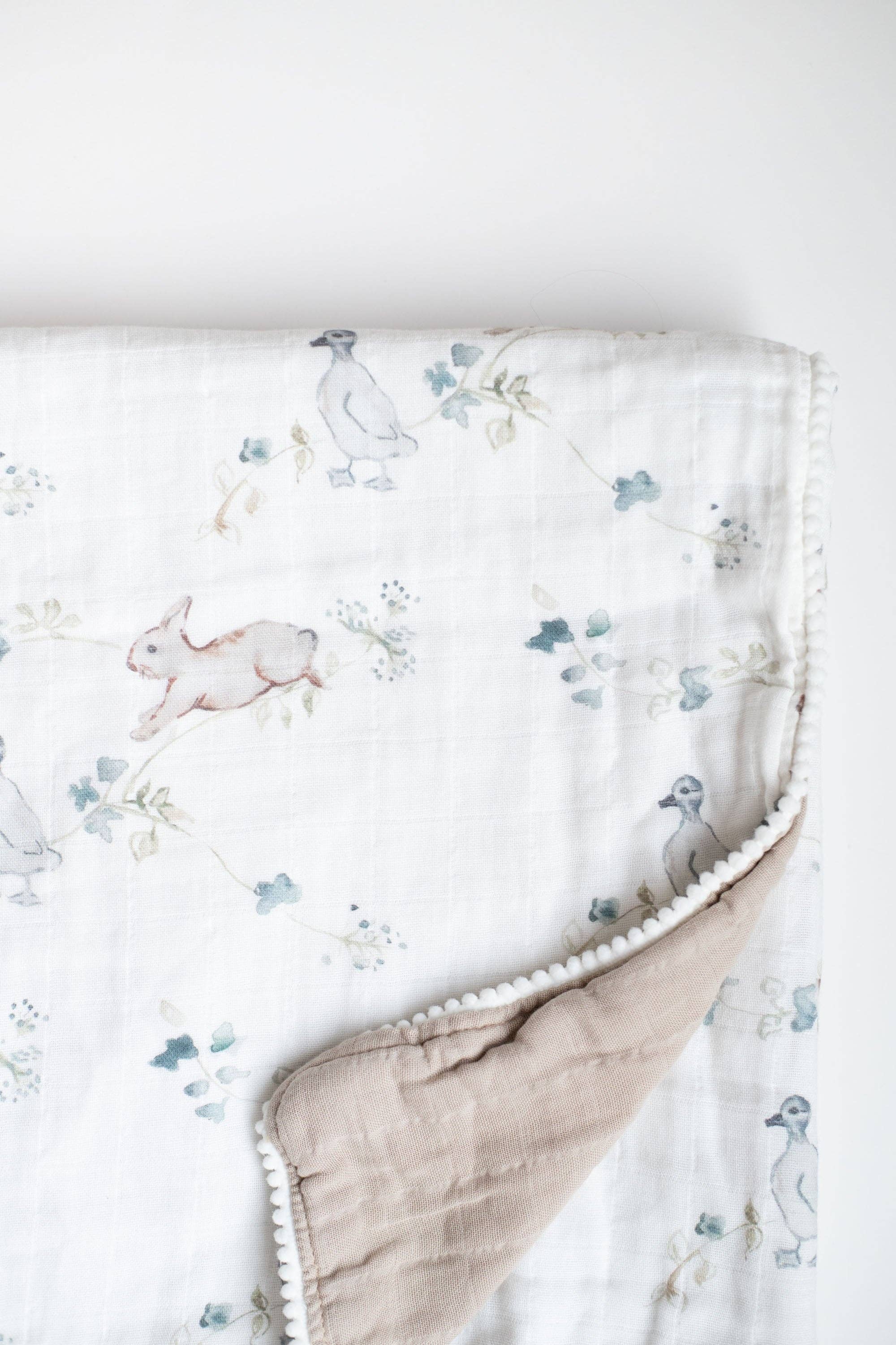 Fawn & Foster - Wholesale Quilt - Kids & Baby - Organic Muslin Gauze Quilt Baby Blanket | Ivy Hollow Bunny8