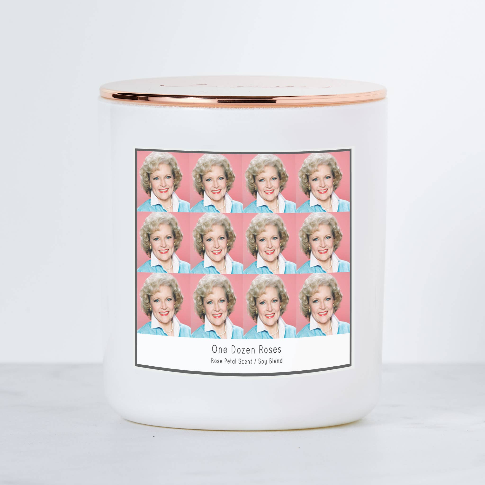 Calm Down Caren - Wholesale Pot/gevulde kaars - Eén dozijn rozen - Golden Girls Rose Nylund - Soja kaars