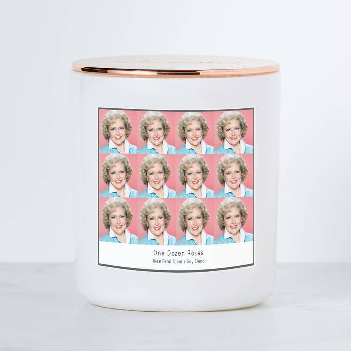 Calm Down Caren - Vendita all'ingrosso Candela in vasetto - Una dozzina di rose — Golden Girls Rose Nylund — Candela di soia