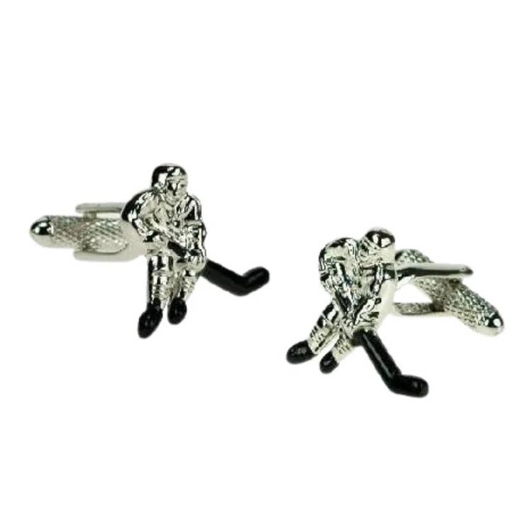Hockey Player Cufflinks for wholesale by Stolen Riches