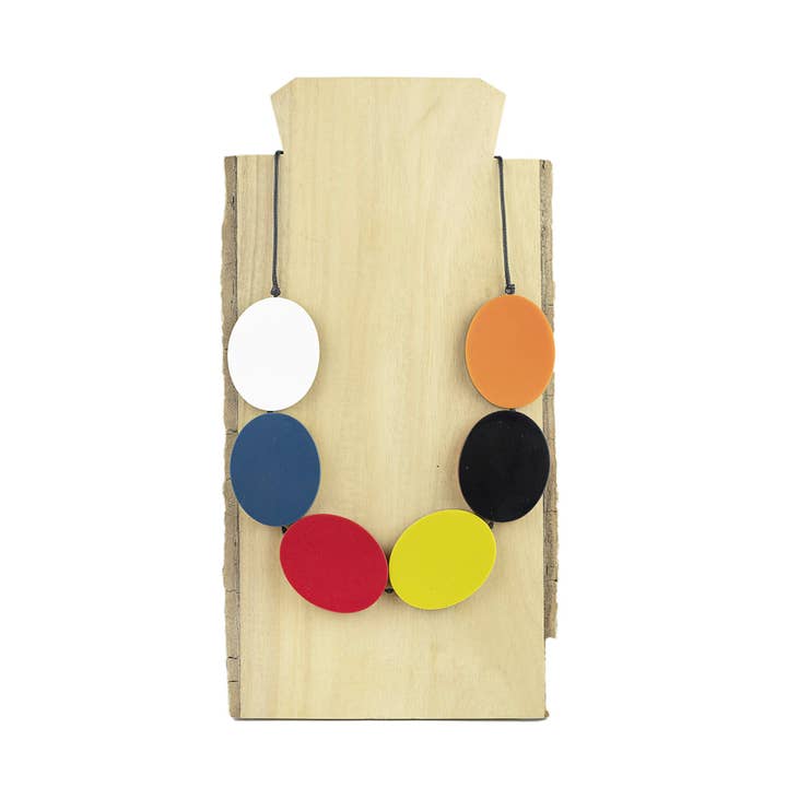 NOA ECCO - Wholesale Bib Necklace - Necklace with oval pieces