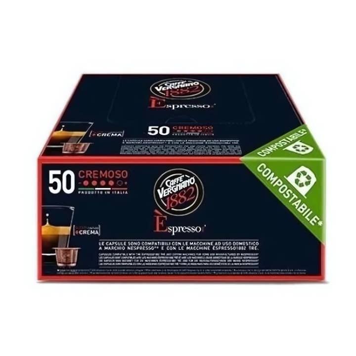 Caffe Vergnano Cremoso Coffee Nespresso Capsules 50ct for wholesale by Enjoy Better Coffee & Tea