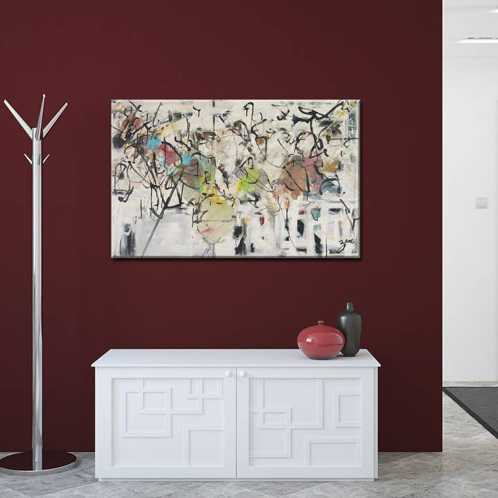 Ready2hangart, Inc. - Wholesale Painting/Drawing - Salvatore Principe 'Abstact IX' Canvas Wall Art