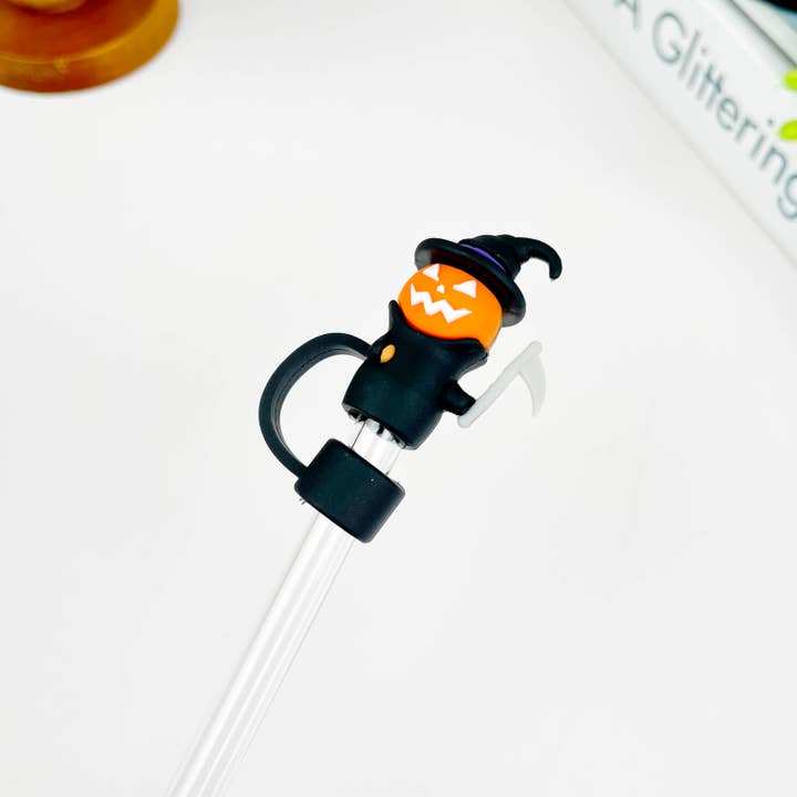SoapElenGlen - Wholesale Drinking Straw - Halloween Series Straw Topper,Ghost Straw Cover