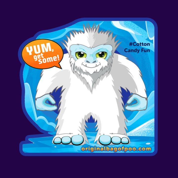 "The Original Bag of Poo"® - Wholesale Cotton Candy - The Original Bag of Poo (Yeti Poo)