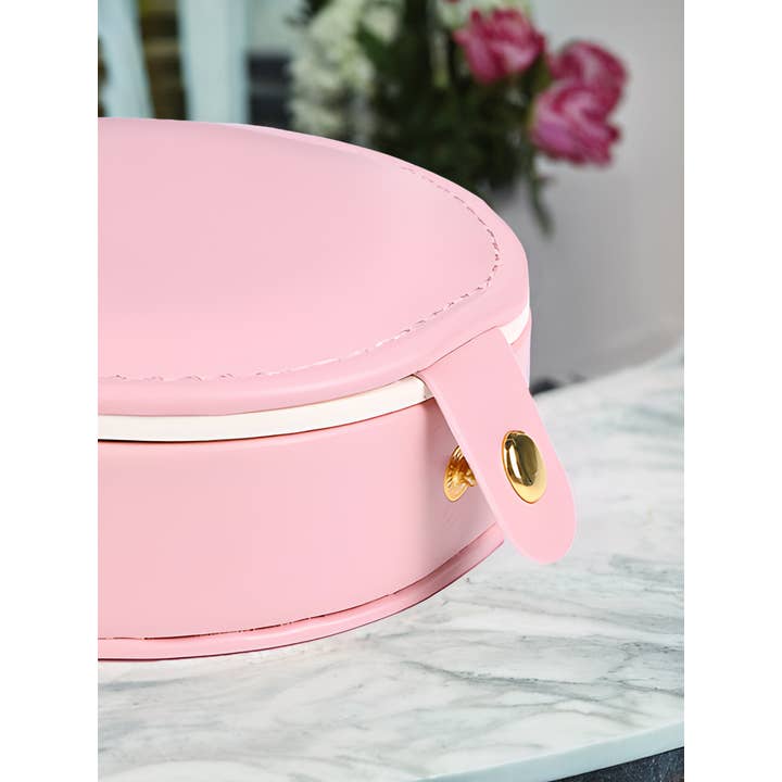 Light Pink Jewelry Organizer Cases with Mirror for wholesale on Faire