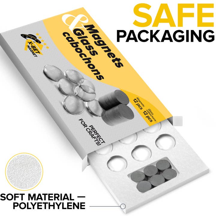 X-bet MAGNET - Venta al por mayor Imanes - Imanes de cerámica con cúpula de cabujones transparentes1