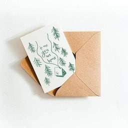 To Me You Are Home Recycled Coffee Cup Card for wholesale by Hunter Paper Co.