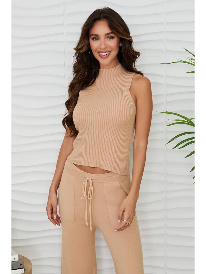 MILIO MILANO - Vente Haut en maille â femme - COQUILLE CĂTELĂE EN VISCOSE SANS MANCHES (330117/37715)21