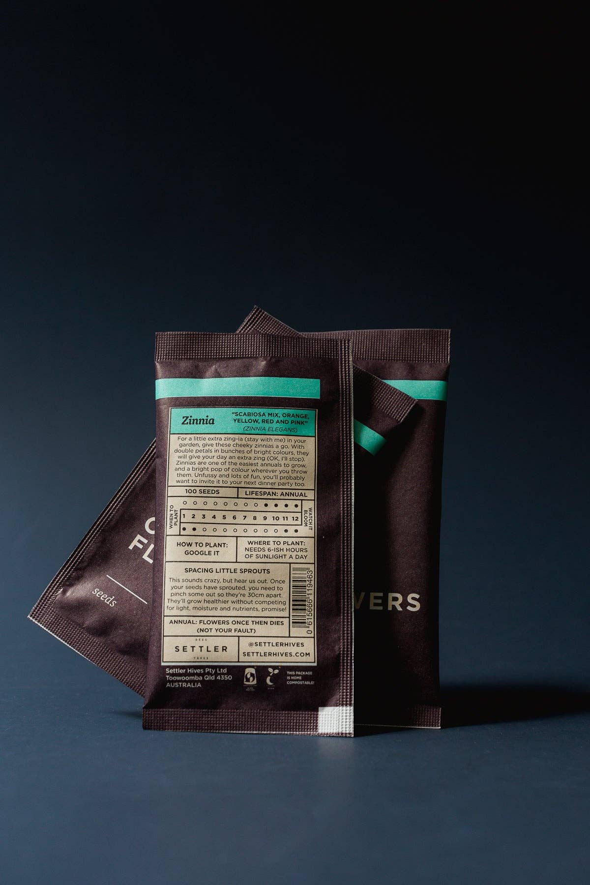 Settler Hives - Wholesale Plant Seeds - Mix of Zinnia, Cornflower & Strawflower Seeds | 10 of each7