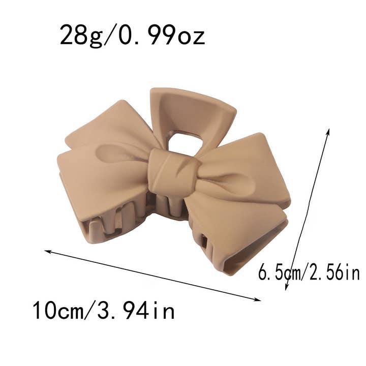 NINEXIS - Wholesale Hair Clip - Women's - CWAHA07452_KOREAN BOW HAIR CLAW CLIP FOR WOMEN UPDO3