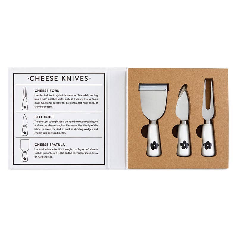 Santa Barbara Design Studio by Creative Brands - Wholesale Cheese Spreader - Daisy Cheese Knives Book Box - For the Love of Cheese2