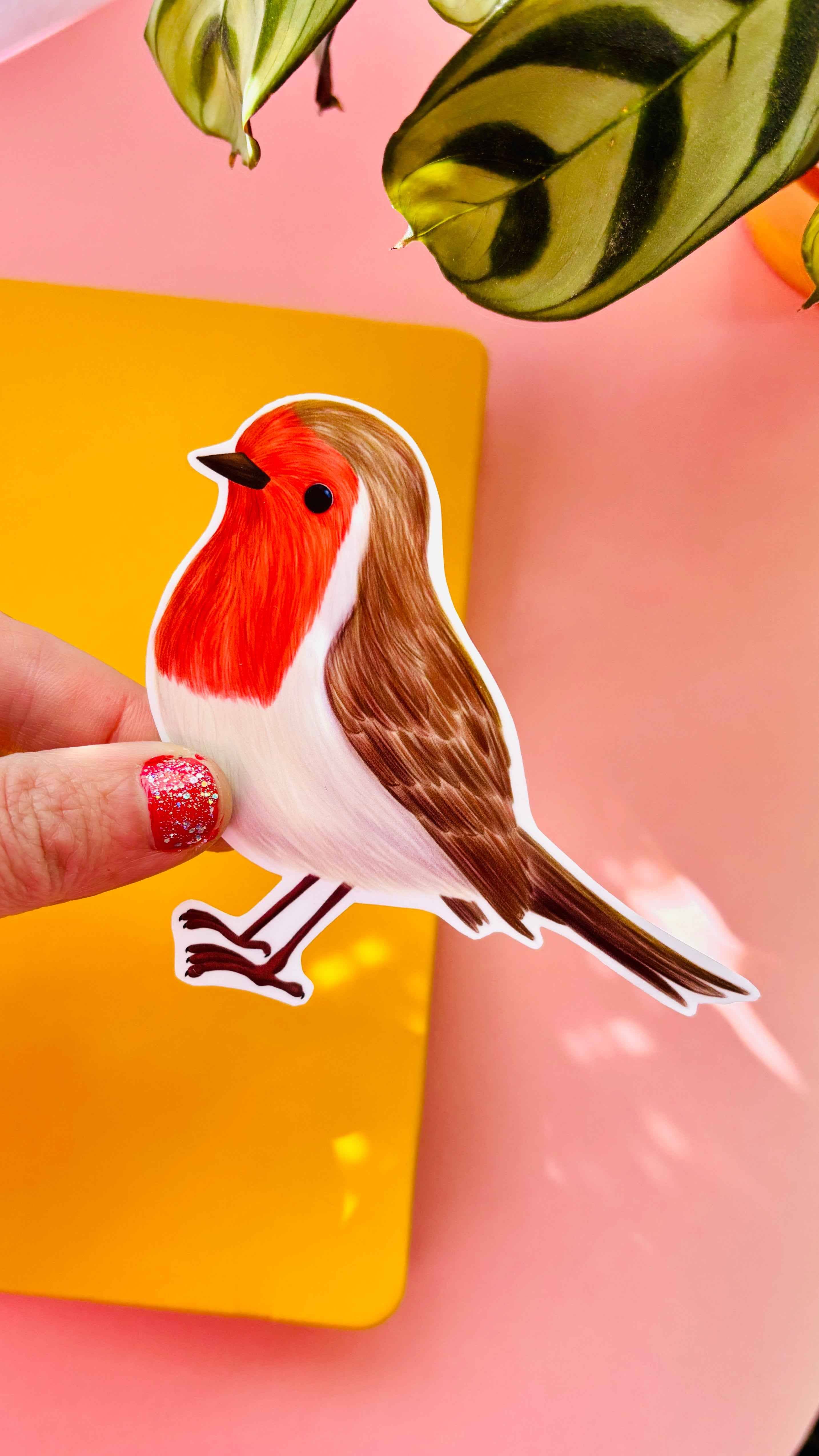 Pixiecraft - Wholesale Sticker - Garden Birds 10cm Vinyl Stickers: Nature Inspired Waterproof Decals11
