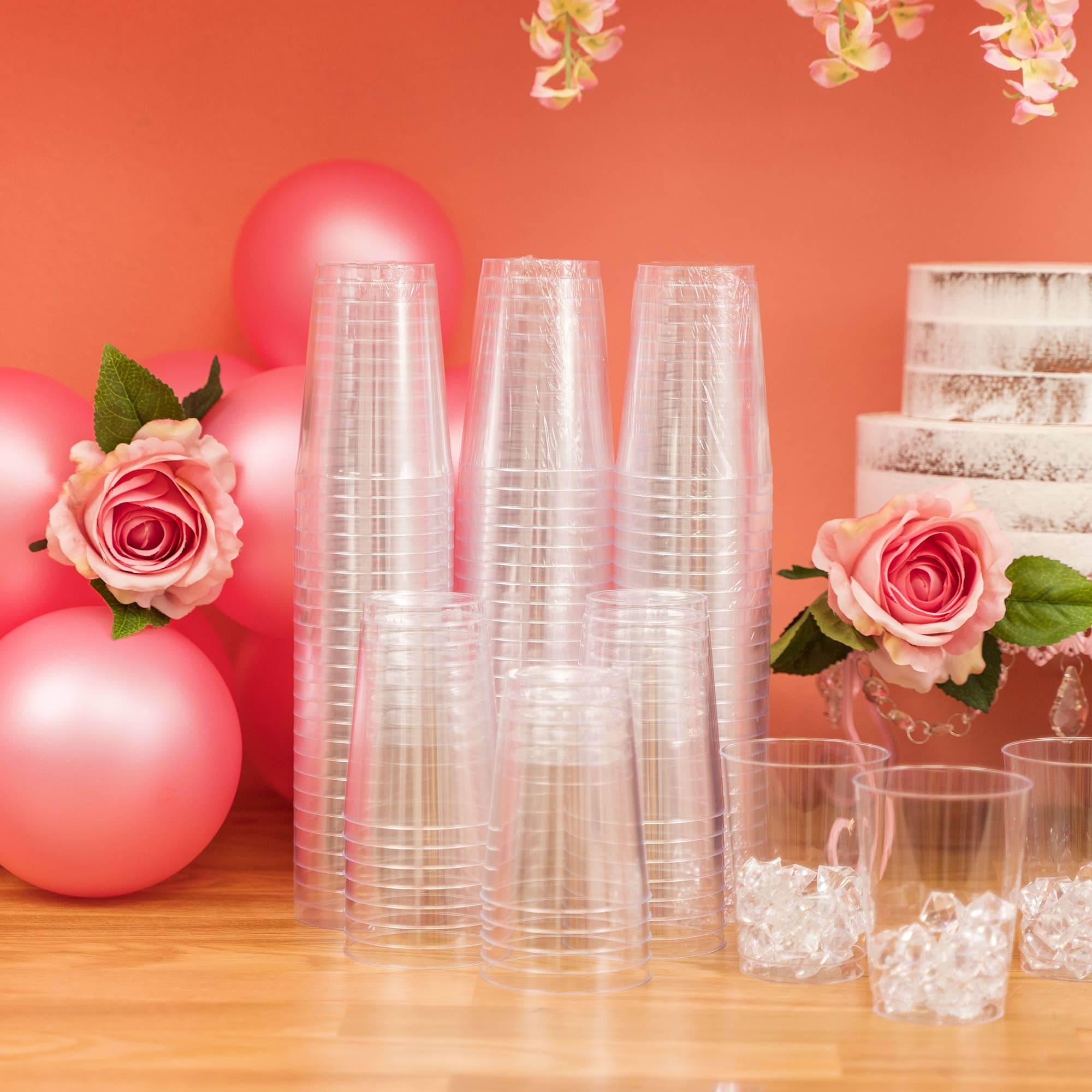 Portofino International Trading, USA - Wholesale Disposable Cup - Plastic Cups 10oz - Pack of 1004