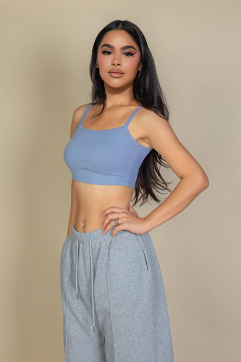 CAPELLA APPAREL - Wholesale Camisole - Women's - Ribbed Knit Cami Crop Top14