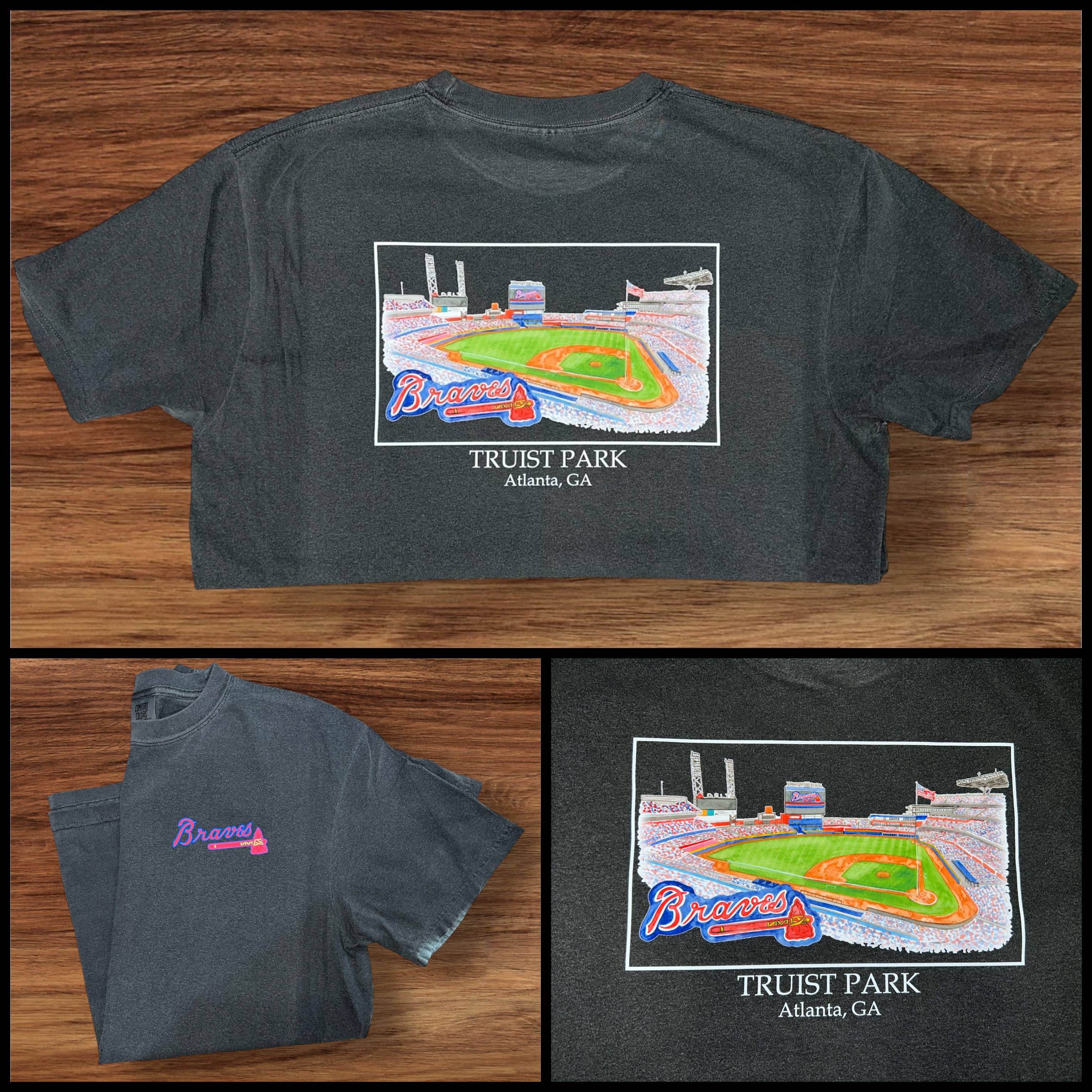 Simply You Customs - Vente T-shirt à imprimés – femme - Atlanta Braves Stadium - T-shirt SY3