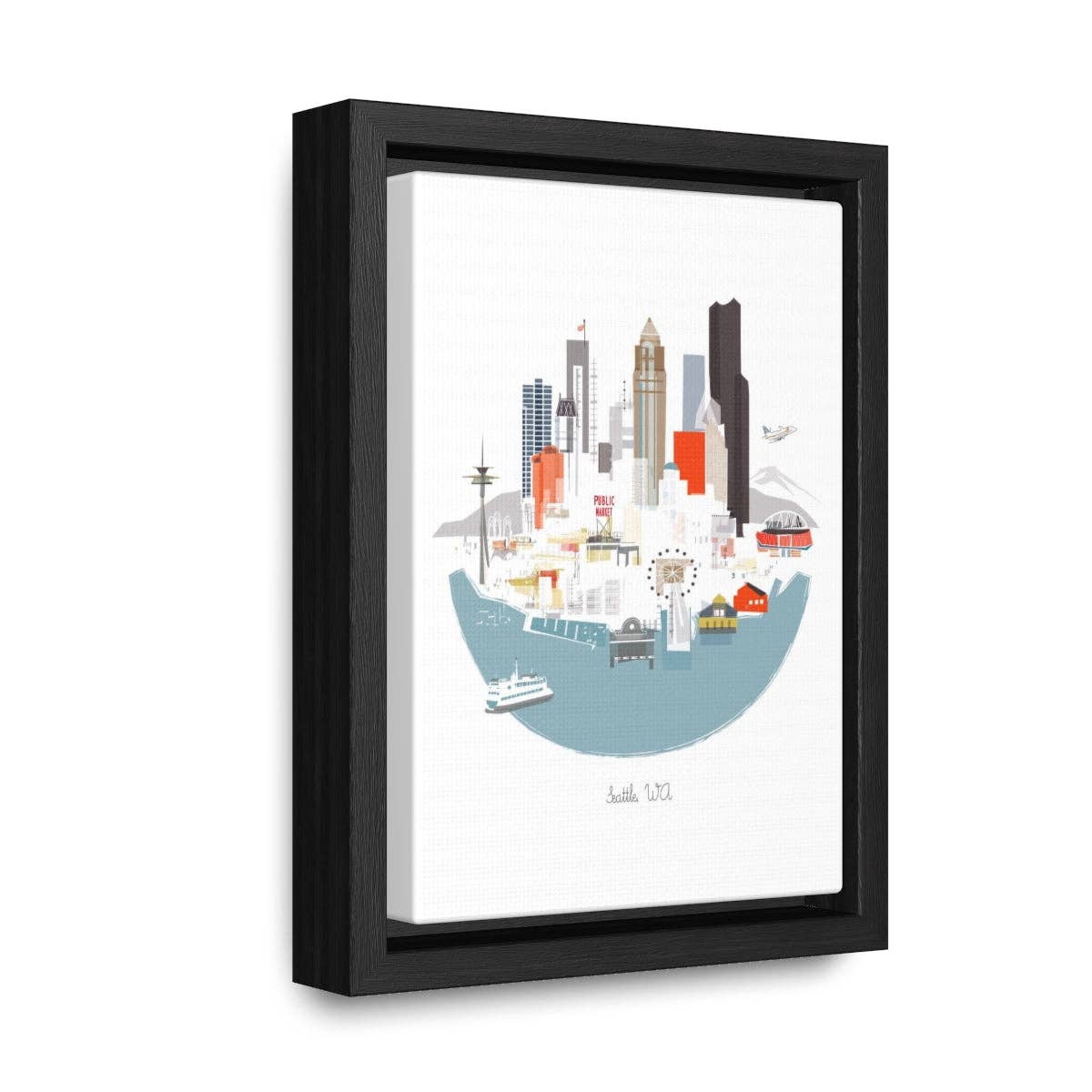 Albie Designs - Wholesale Art Print - Seattle, WA City Print  {New Version}7