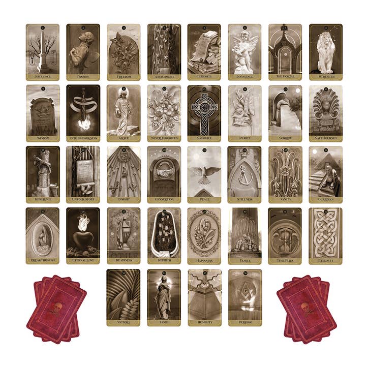 La Panthère Studio - Venta al por mayor Cartas del tarot - Roses, Dust & Ashes, ganador del premio "Mejor Baraja Indie"7
