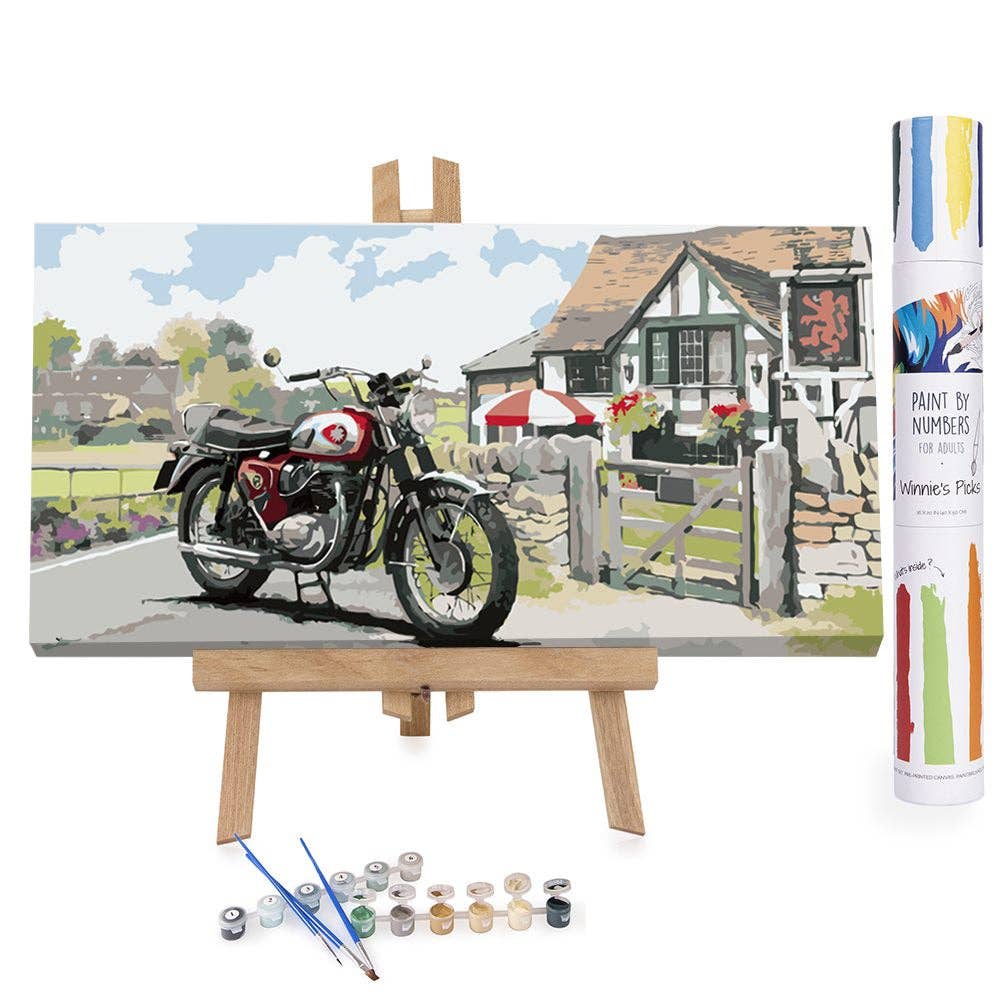 Wholesale Motorbike Paint by Numbers - Kitsch art - Mens Gifts for