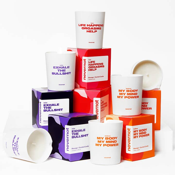 nevernot – wholesale Burkljus – Doftande massageljus ”LOVE”5