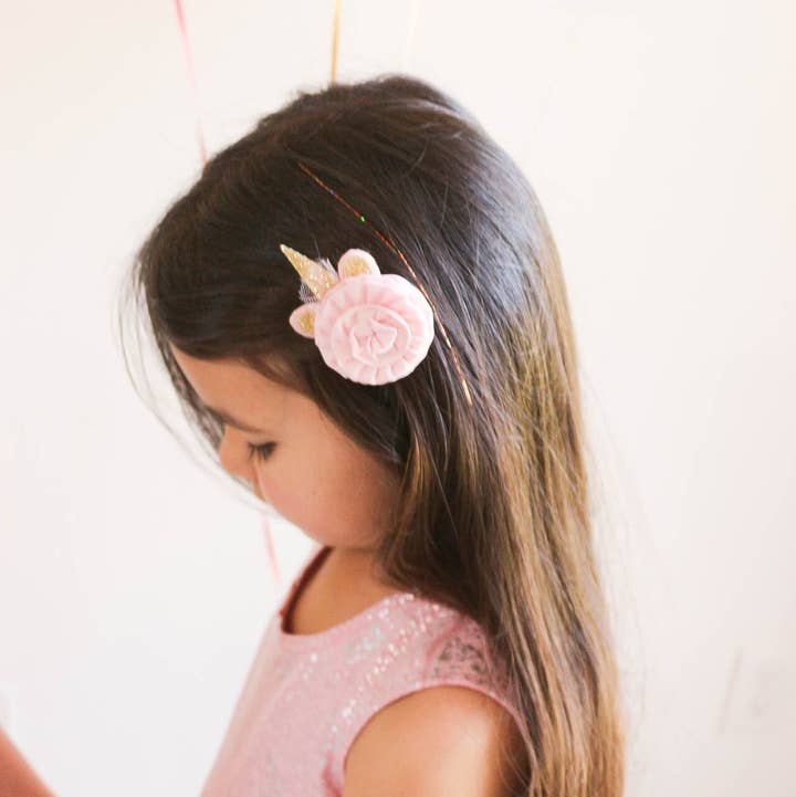 Clip de pelo unicornio para venta al por mayor de Vy La and Co.