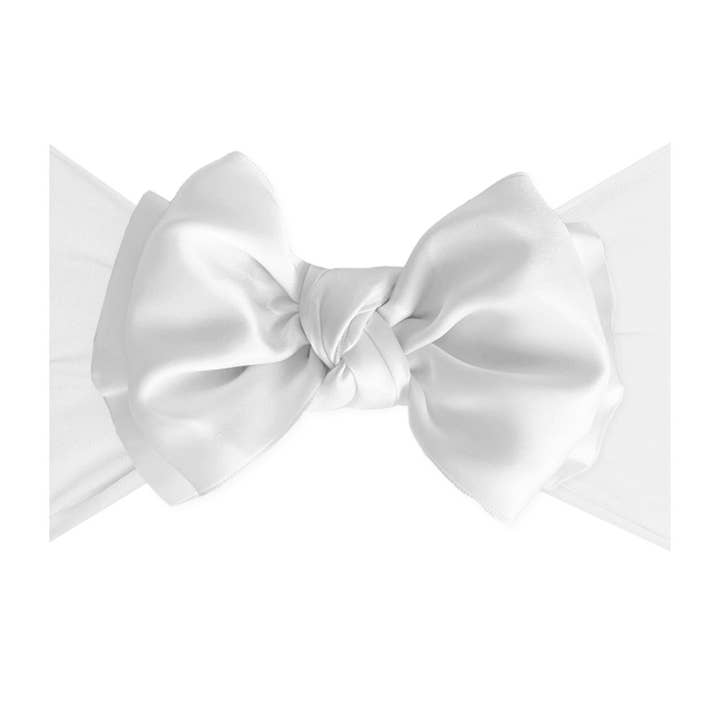 Baby Bling Bows - Wholesale Hair bow – Baby - Baby Bling® Satin FAB® soft nylon headband with satin bow7
