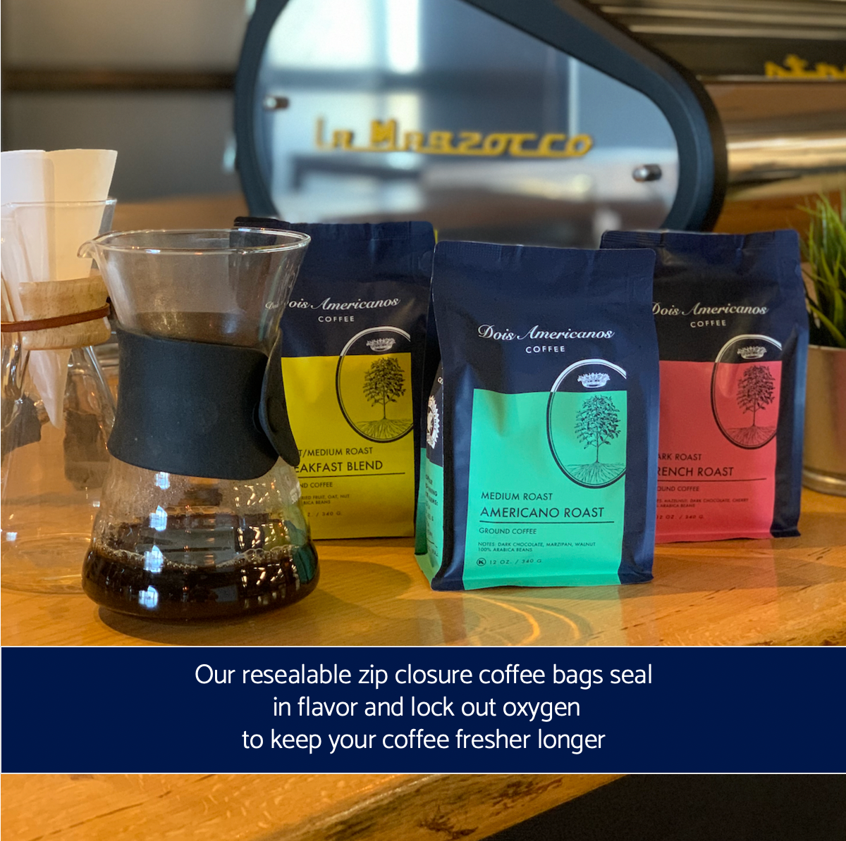 Dois Americanos – Engroshandel Kaffebønner – Dois Americanos Morgen Stege Kaffe, Lysstegt8