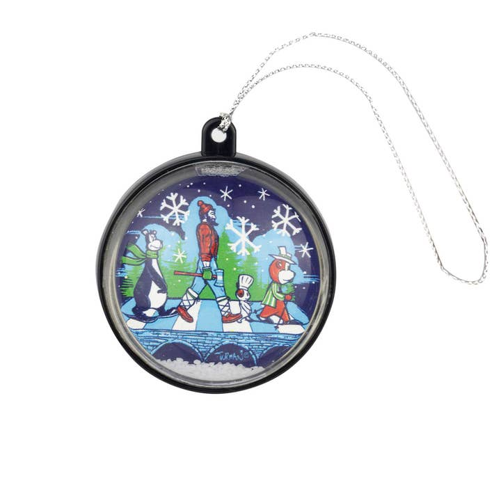 MN Abbey Road Winter Snow Globe Ornament for wholesale by Adam Turman Artwork Co