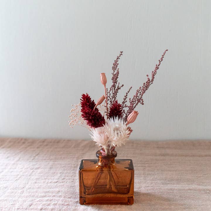 Gather Goods Co - Cards, Coasters, Tea Towels, Art, Mugs - Wholesale Dried/Pressed Flowers - Micro Dried Flower Arrangement in A Glass Bud Vase15