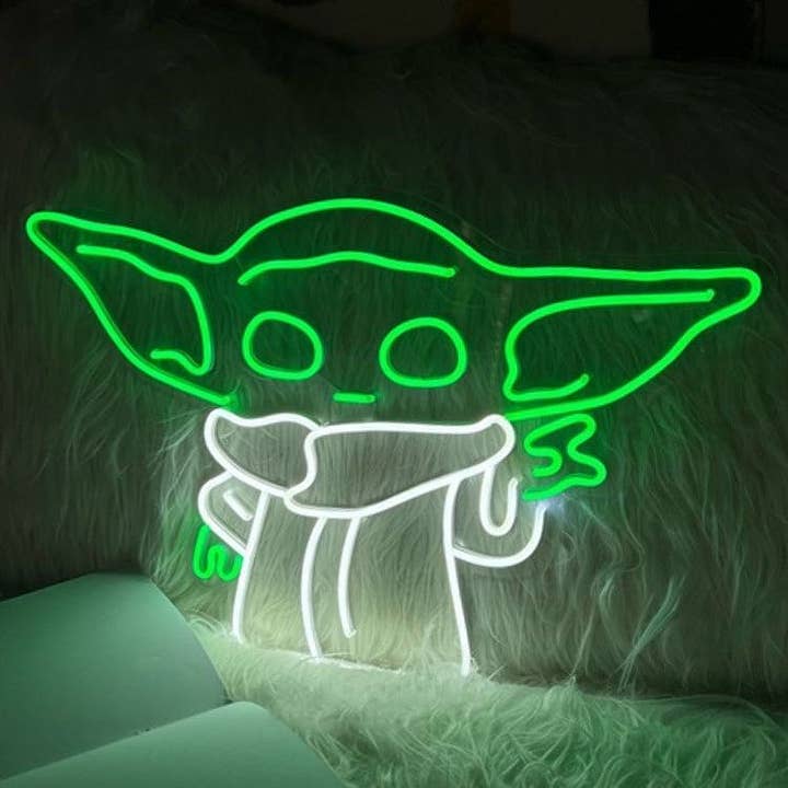 Baby Yoda Star Wars Neon Sign for wholesale by Aoos Custom