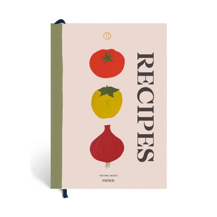 Guided Recipe Journal, A5 Hardcover - Vegetable Medley  for wholesale by Papier