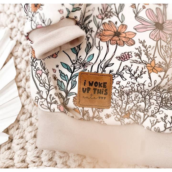 Paul und Clara - Wholesale Craft Supplies - Faux leather label - i woke up this cute *iron-on*1