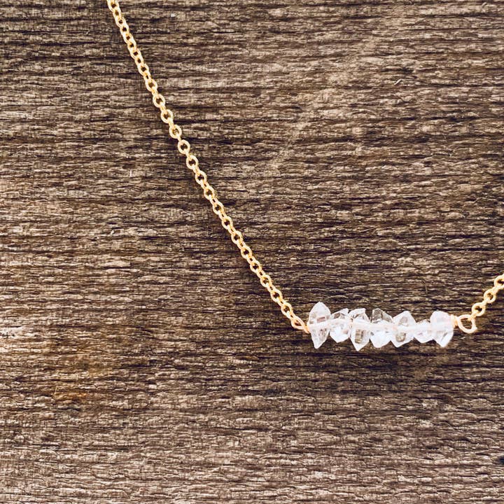 Herkimer Diamond Necklace for wholesale by Juniper and Stone