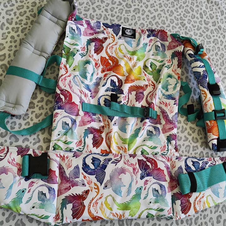 Fibbia completa Dragon Fire Rainbow Mer Duo2 per la vendita all'ingrosso da parte di Naked Panda Designs