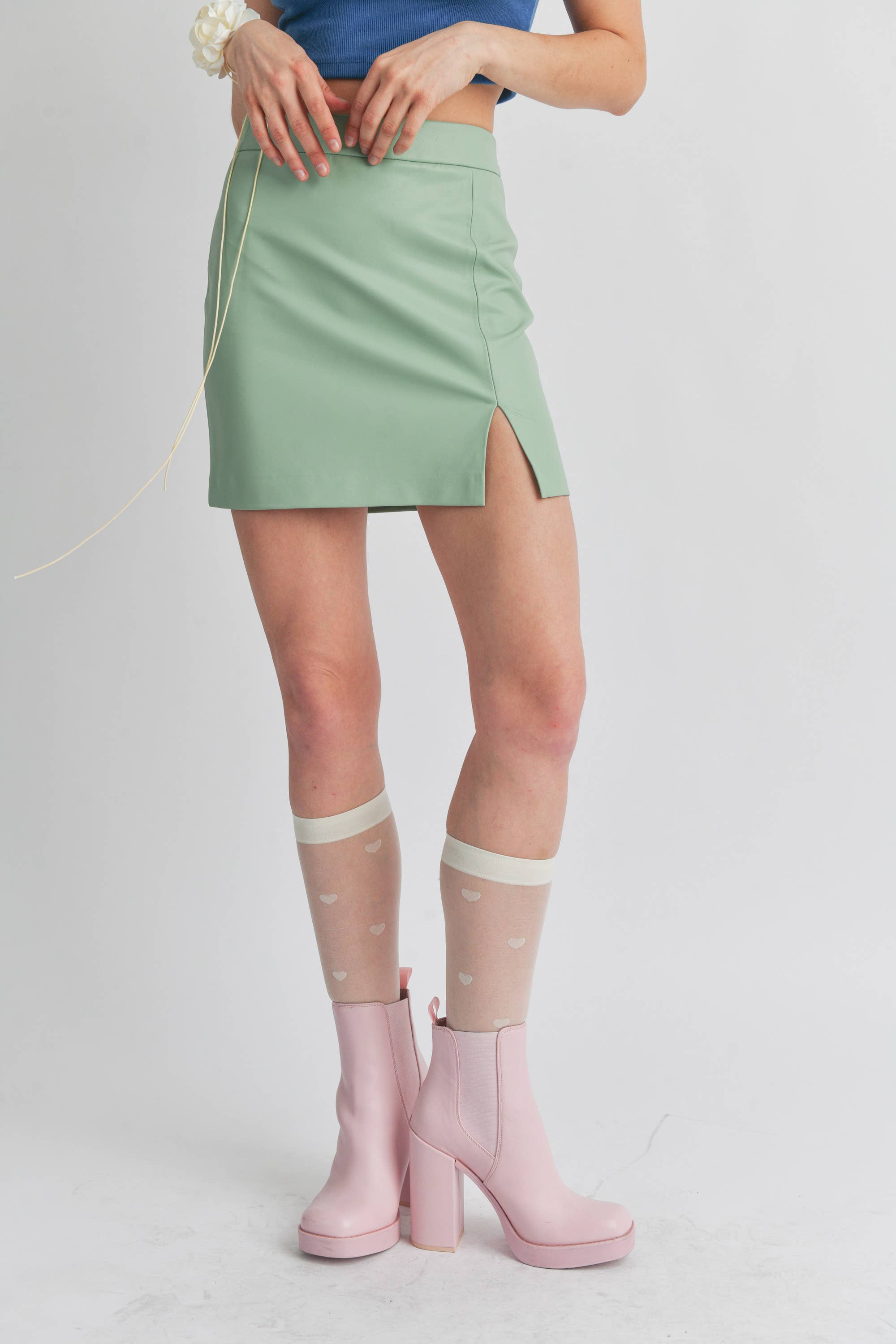 Signature 8 - Venta al por mayor Falda - Mujer - MINIFALDA DE PIEL SINTÉTICA S762610