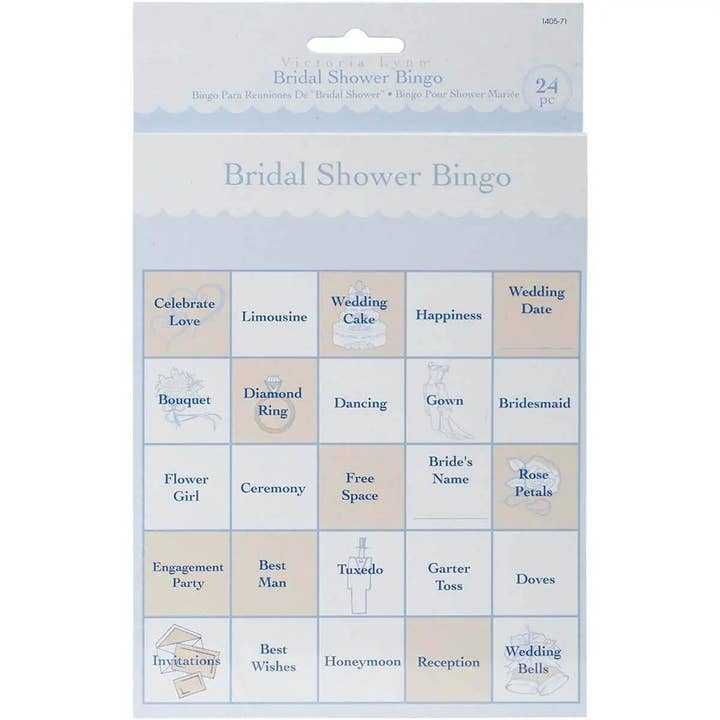Bridal Shower - Juego de cartones de bingo (24 piezas) para venta al por mayor de Party Expo, LLC