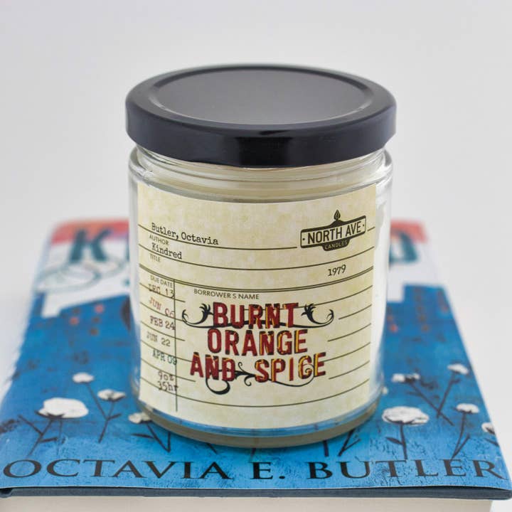 North Ave Candles - Wholesale Jar/Filled Candle - Book Candle / Kindred / bookshop gift / Octavia Butler