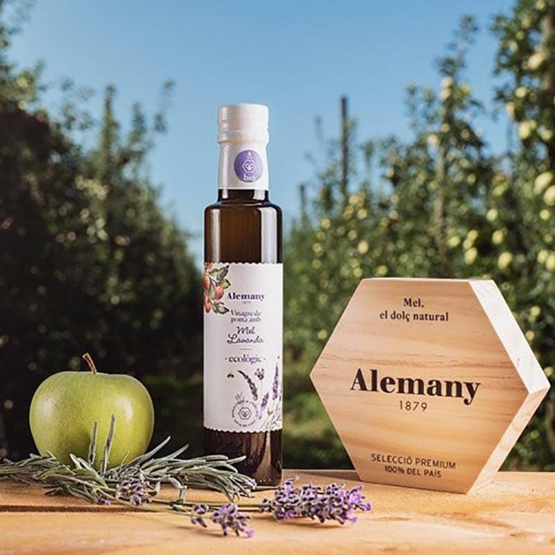 Made in Spain - Wholesale Vinegar - Apple Cider Vinegar with Lavender Honey, Alemany 18791