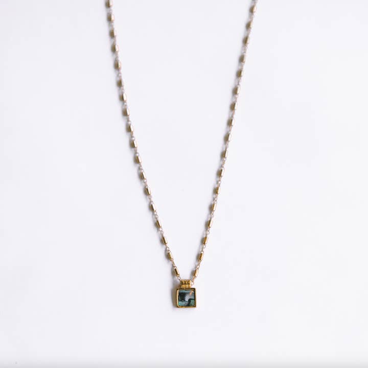 Collier The Square Abalone pour la vente par Jay Nicole Designs