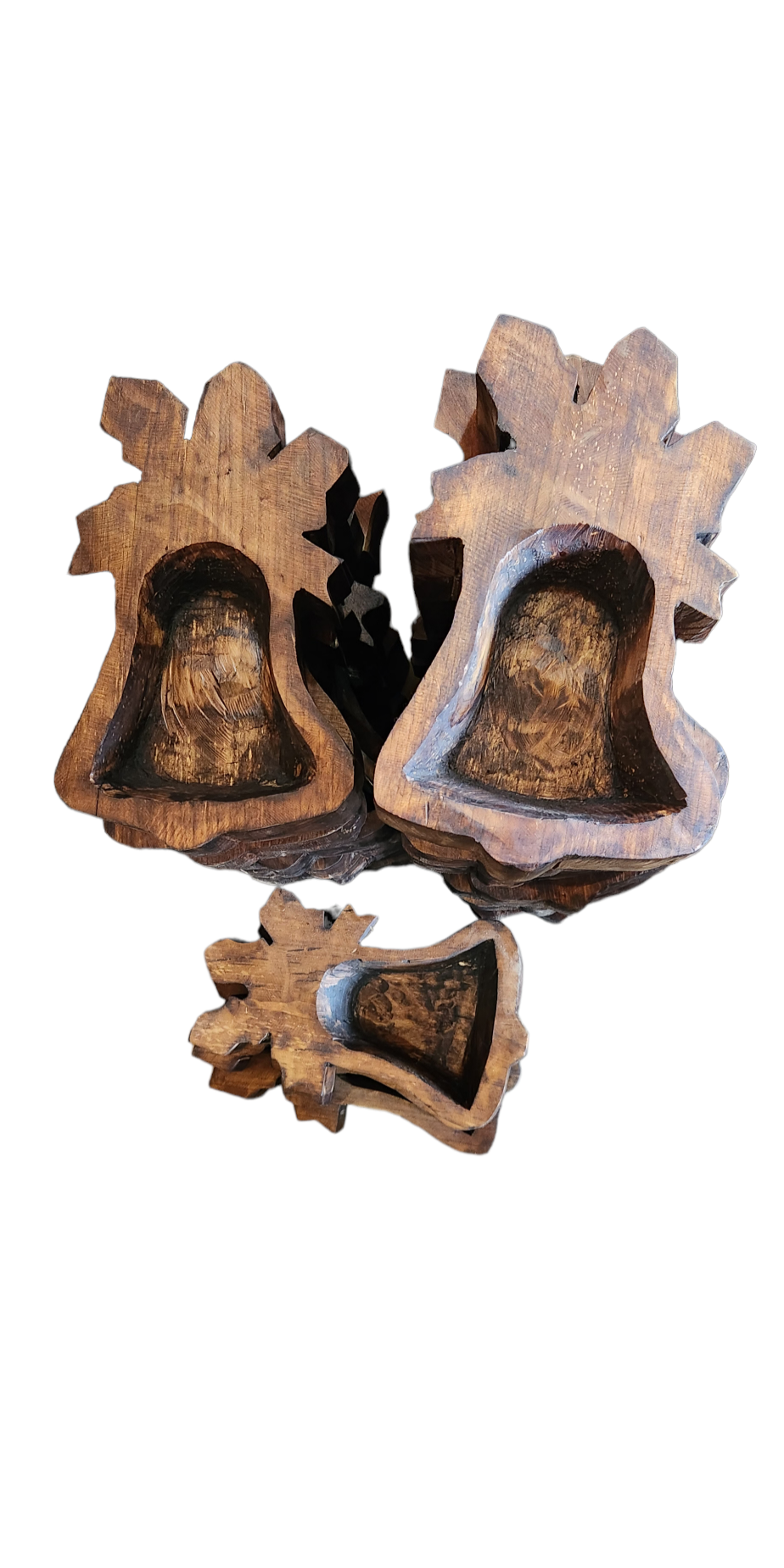 Luises Perez Imports LLC – Engroshandel Pyntetallerken/skål – Juleklokke træskål4