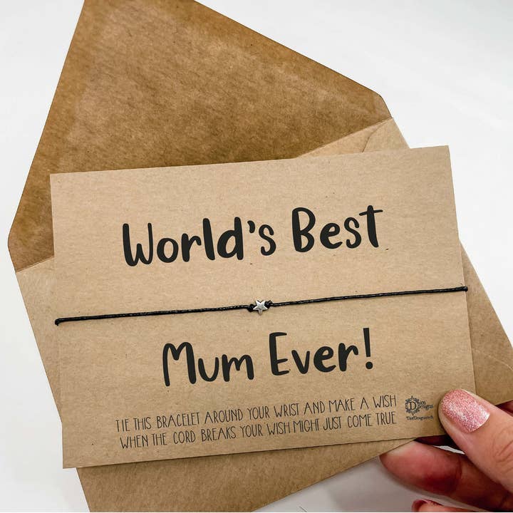 Ønskearmbånd til verdens bedste mor for engroshandel hos Dios Designs