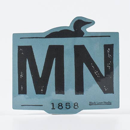 MN Est Sticker for wholesale by Black Loon Studio