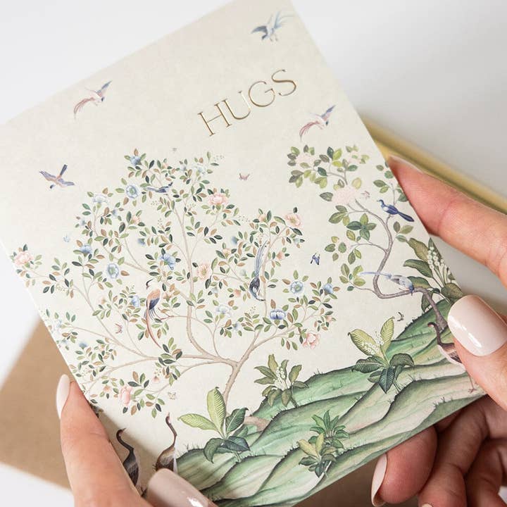 Bespoke Letterpress - Wholesale Everyday greeting card - Hugs - Spring Landscape6