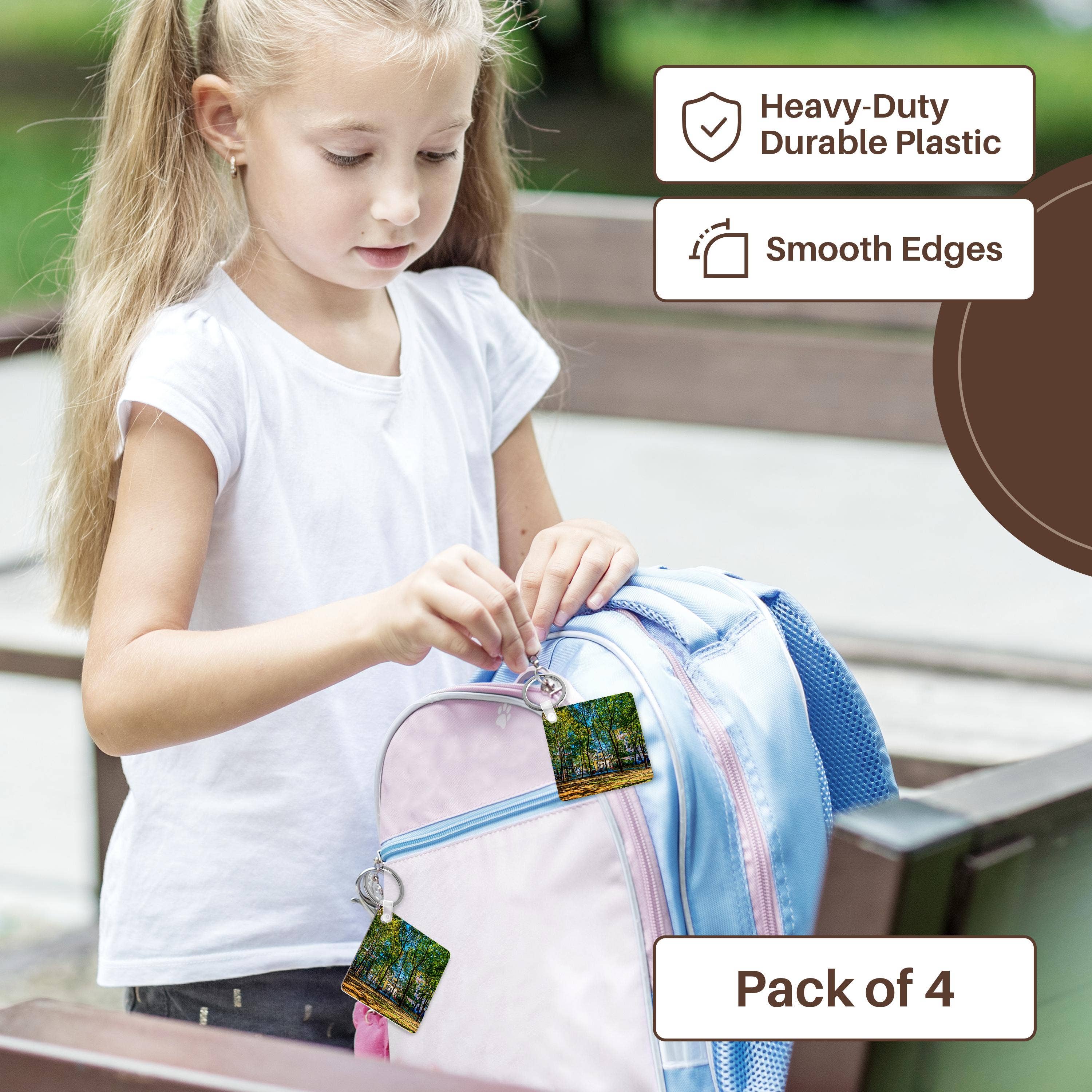 3dRose – wholesale Nyckelring - Unisex – 3dRose, Moskva stadskonst. Liten gård i den gamla gränden, Nyckelring3