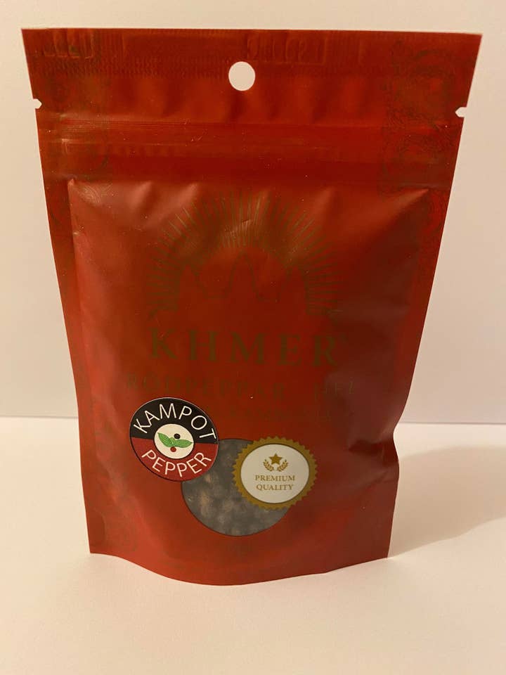 Peperone rosso Khmer Kampot per la vendita all'ingrosso da parte di KHMER