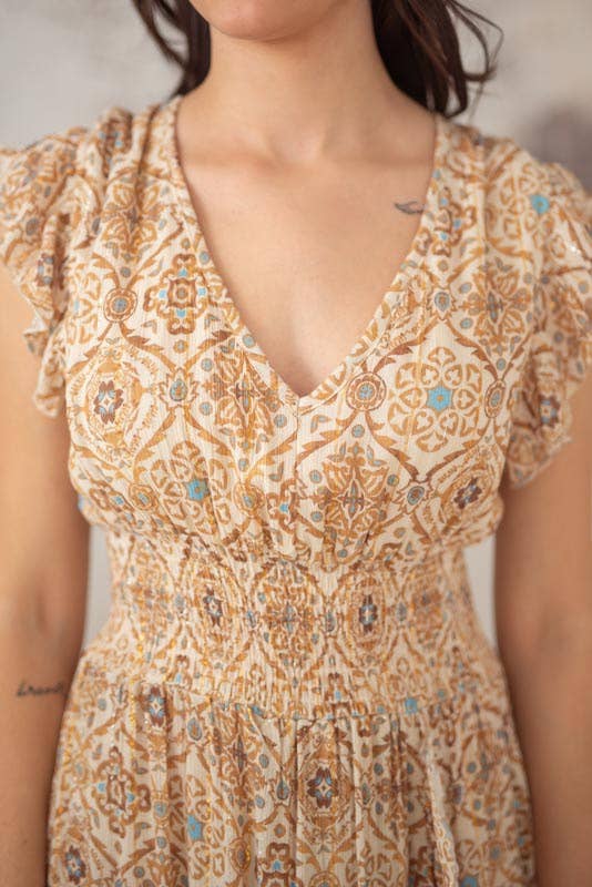 Lula Natura - Wholesale Dress - Women's - CARLOTA LONG BROWN DRESS3